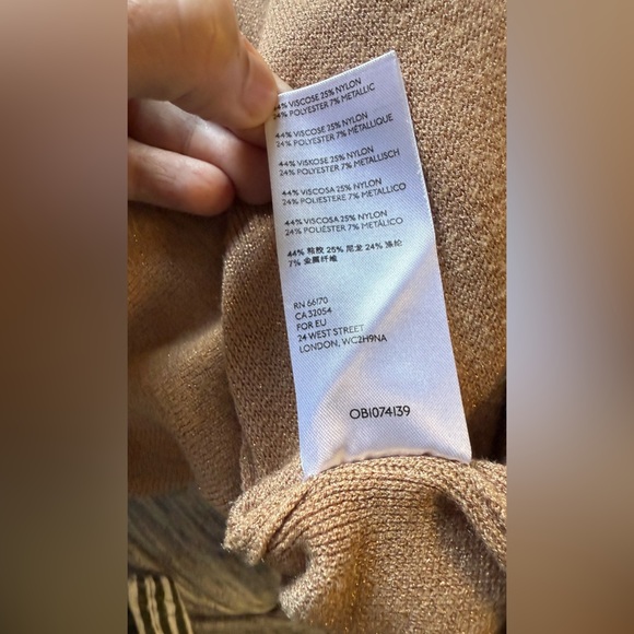 Anthropologie Claudette Ruffled Sleeve Mini
Sweater Dress Camel Brown sz M - Picture 14 of 15